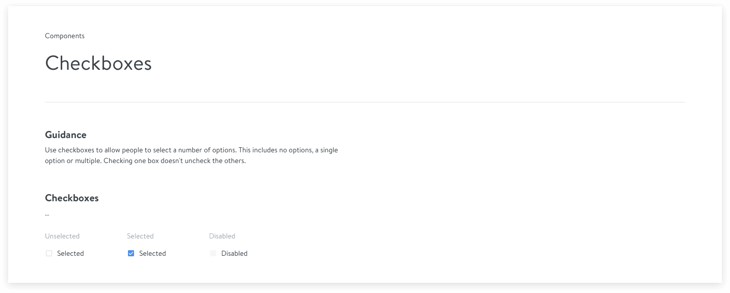 Checkboxes