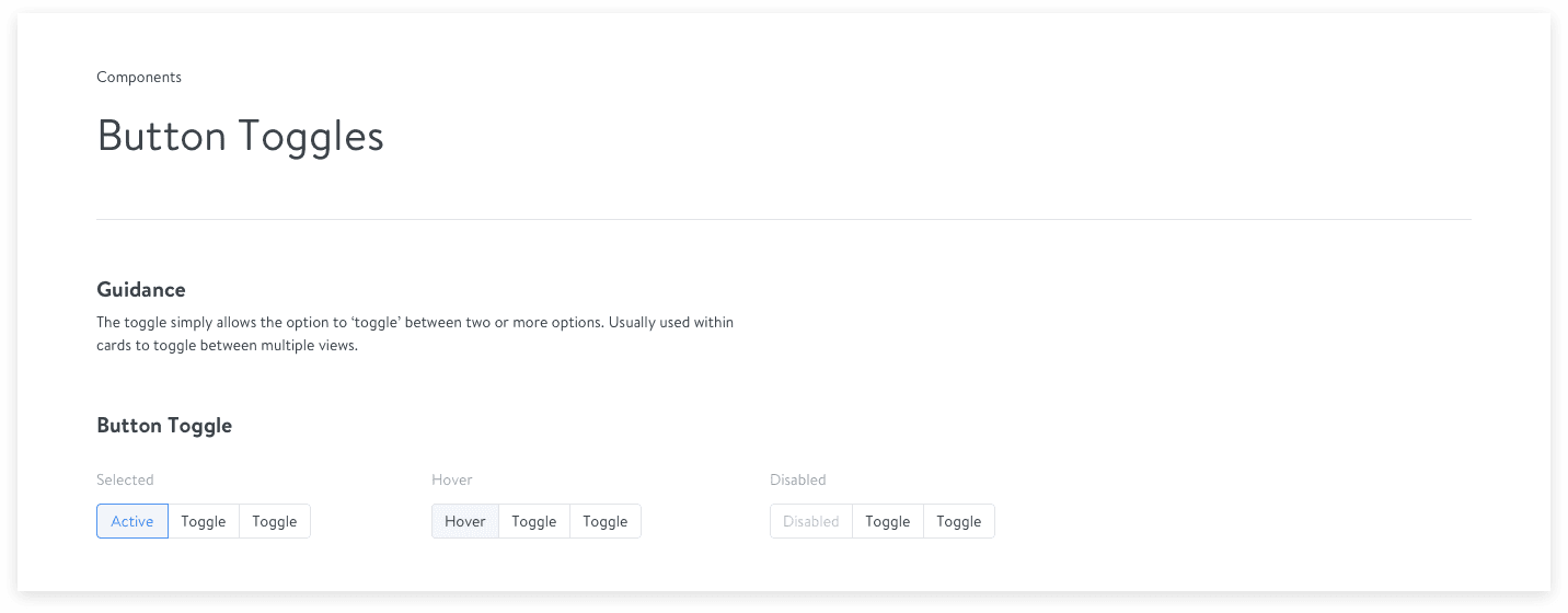 Toggles